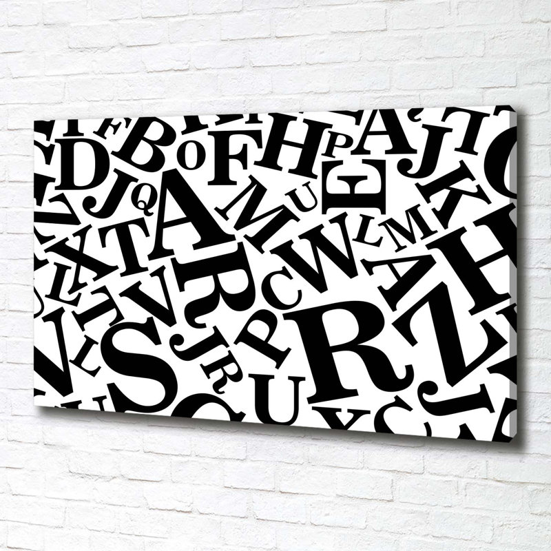 Alphabet - Wrapped Canvas Print