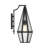 Peninsula 1-Light Outdoor Wall Lantern in Matte Black-265036437