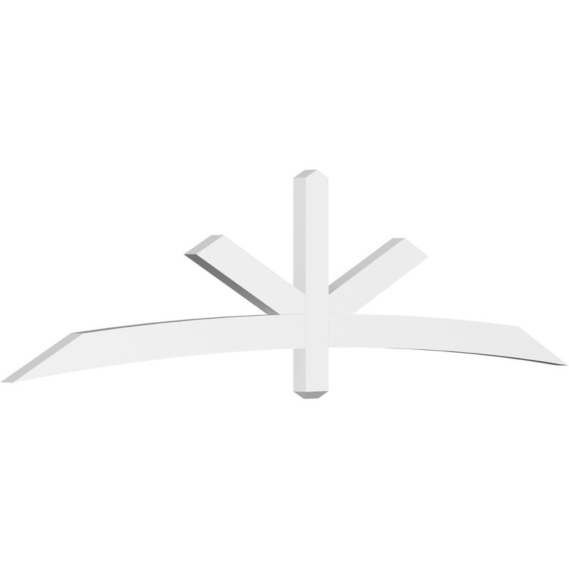 Support de pignon Alberta Alberta, H 24 po x l 96 po (pas: 6/12), P 4 po x F 4 po, PVC