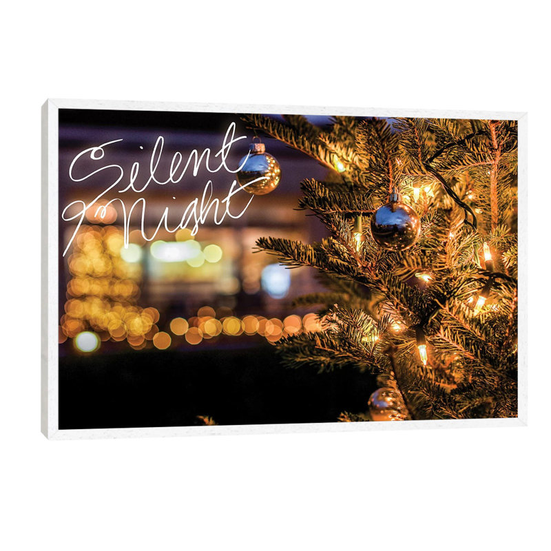 Silent Night by Bill Carson Photography - Floater Frame Print on Canvas, White Framed