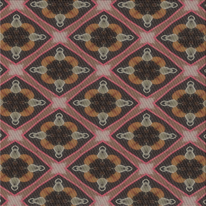 Tapis brun, Carré 7 pi