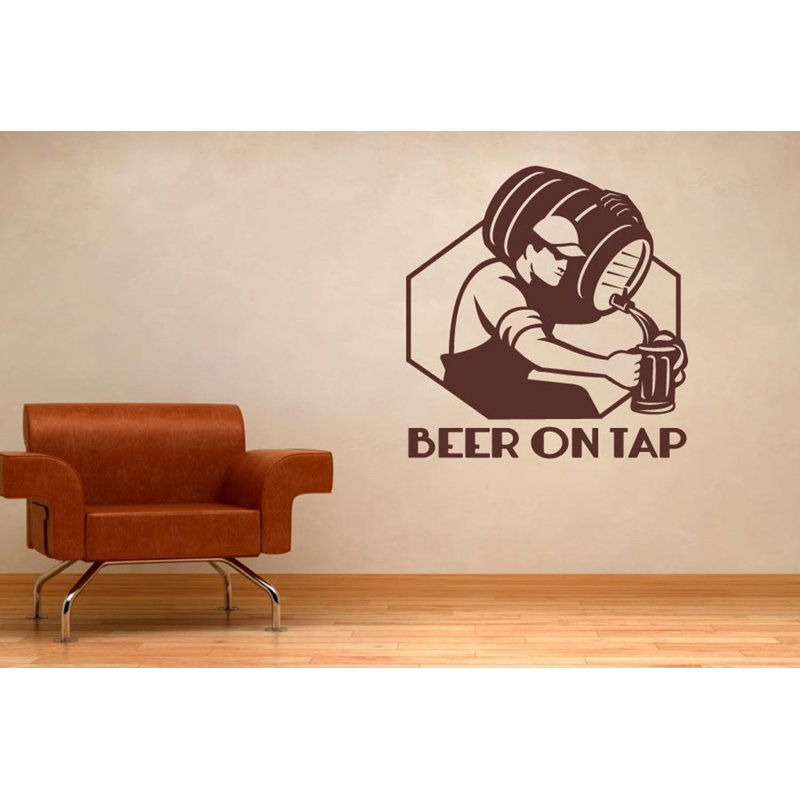 Food & Beverage Wall Decal, Brown