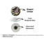 Horloge murale en verre trempé topographique moderne-900228455-900228442