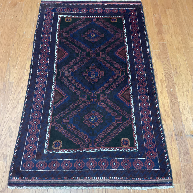  Tapis en laine Balouchi fait à la main