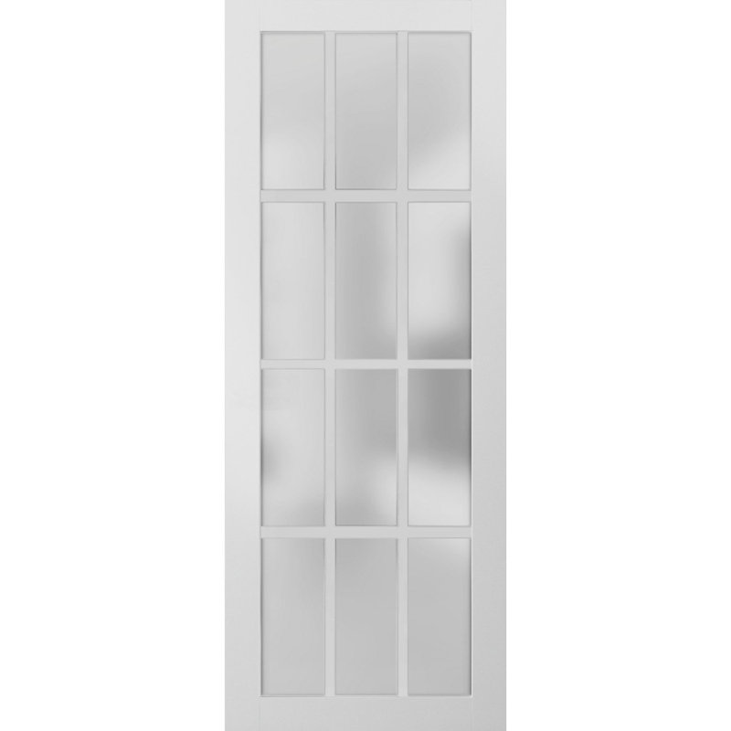 Dalle de porte standard Felicia, 28 po x 80 po, Blanc mat
