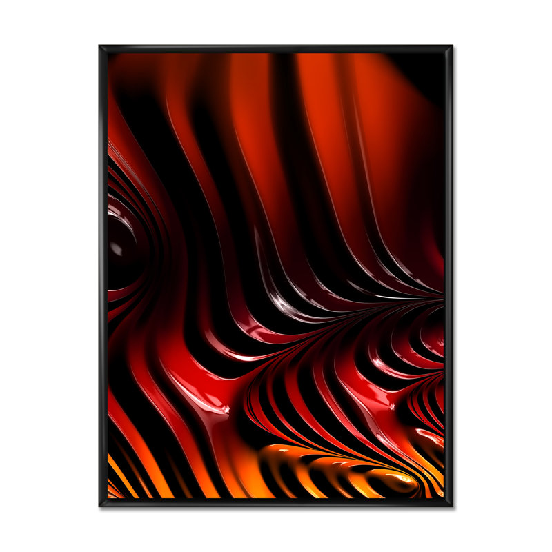 «Abstract Red Vortex II», reproduction d'art moderne et contemporaine sur toile, H 40 po x l 30 po x P 1,5 po