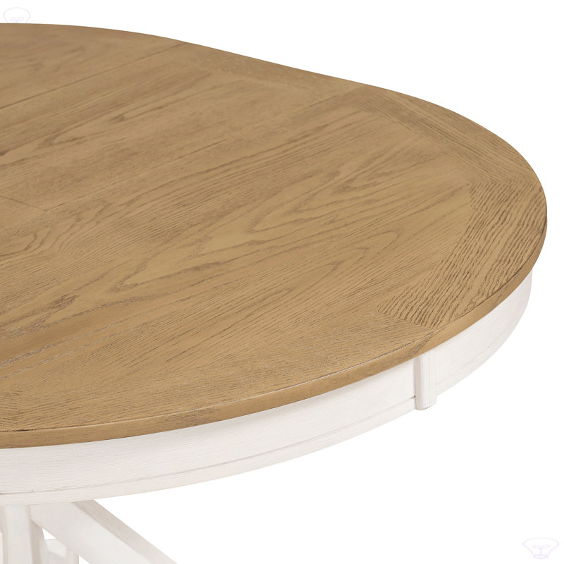 Functional Furniture Retro Style Dining Table Set With Extendable Table And 4 Upholstered Chairs For Dining Room And Living Room