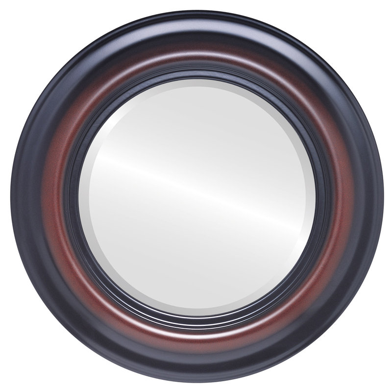 Woking Round Mirror, 19" H x 19" W, Rosewood