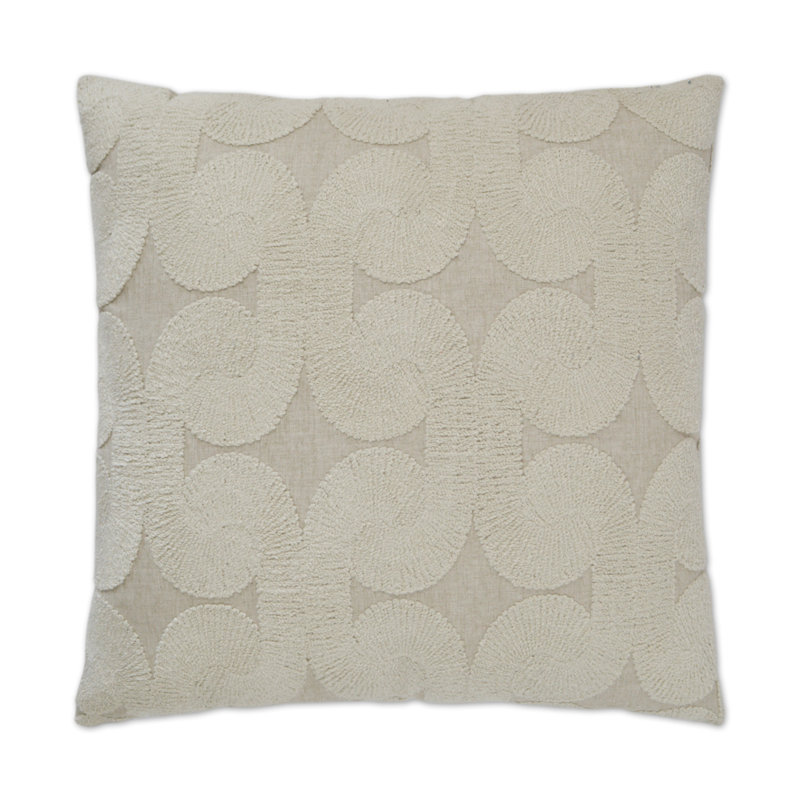 Posh Den Geometric Throw Pillow, Natural, Square 22"