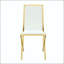 Chaise de salle à manger en métal doré à pieds en métal doré - ensemble de 4-129041855-129041856-129041859