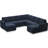 Aubade L Shaped 107 Inch Width Sectional Sofa Modular Couch Livingroom Couch With 2 Storage Ottomans-106913516