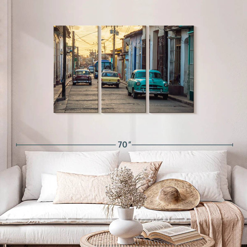 Mehar Cuban Street Cars, H 28 po x l 45 po