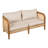 Outdoor Patio Cushioned Sofa