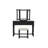 Unique Modern Bedroom Vanity Set With Stool, Foldable Mirror, And Drawers, Stylish MDF Veneer For Elegant Storage And Organization