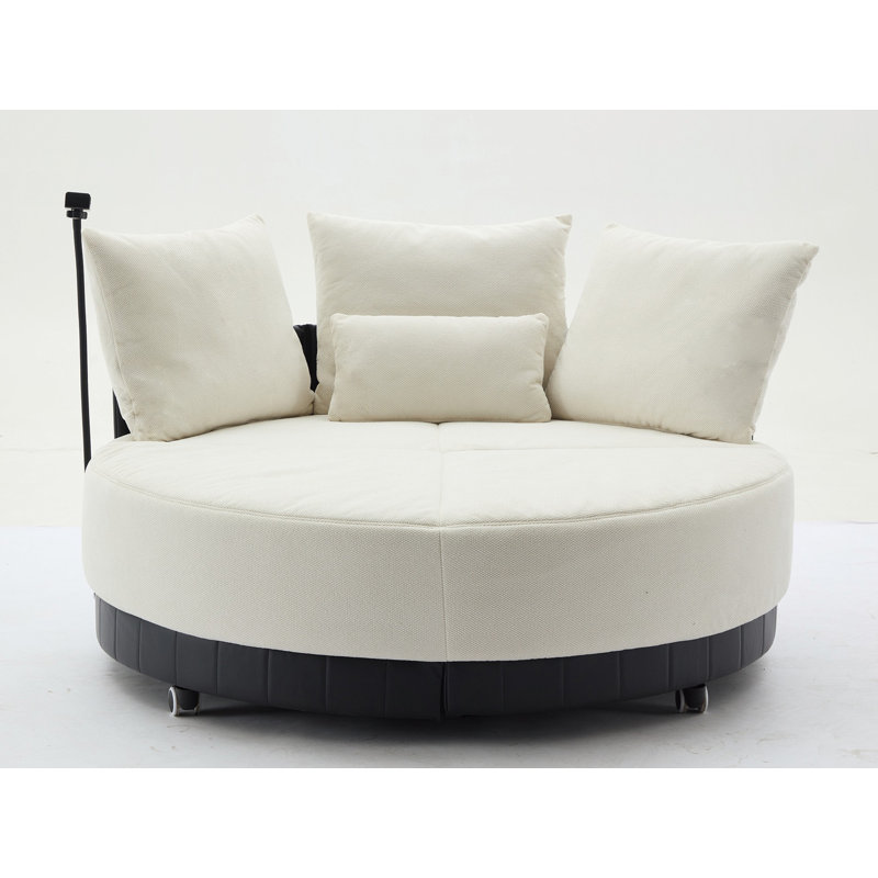 Flâneuse rembourrée, Mélange de polyester beige