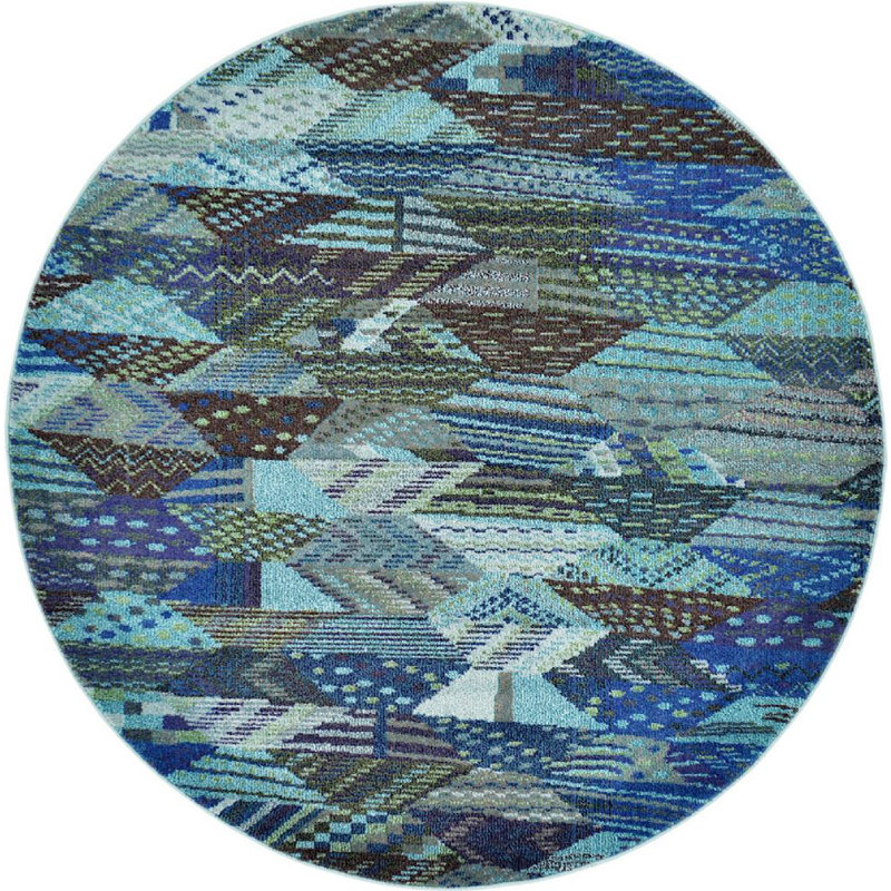 Sierra Abstract Indoor Rug, Round 8'