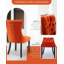 Chaise à oreilles capitonnée en velours avec garniture cloutée (ensemble de 2)-550227093