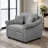 3 IN 1 Lounger Chair Chenille Convertible Sleeper Chair-1636921361