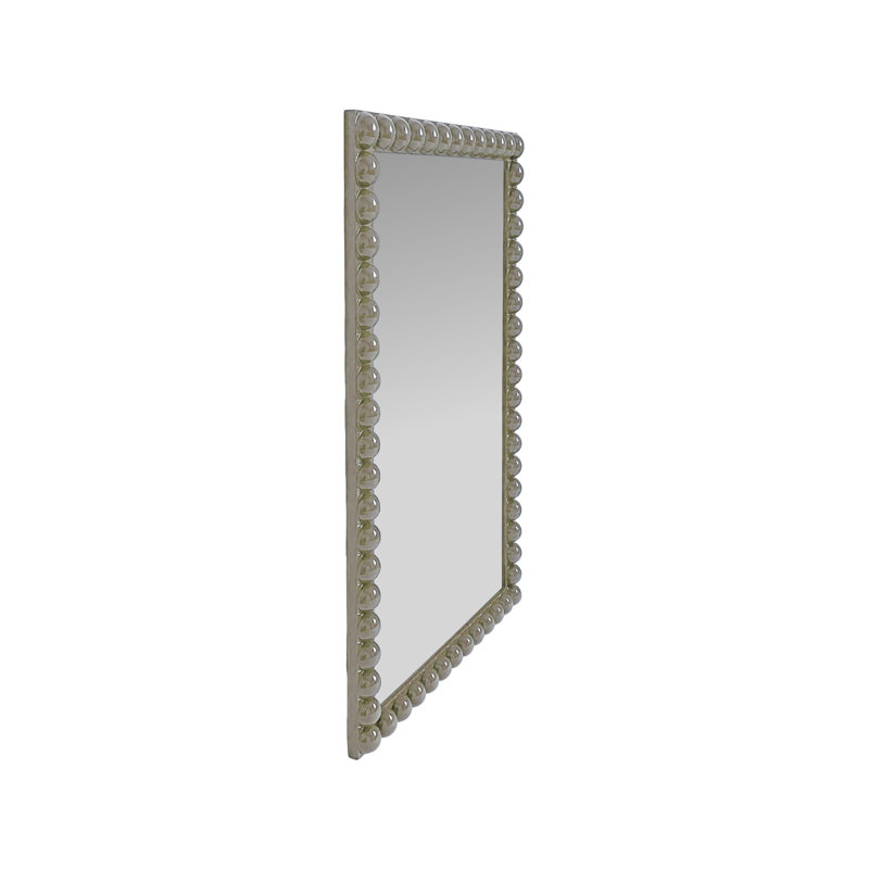 Varsha Rectangle  Glossy Nickle Mirror, Nickel