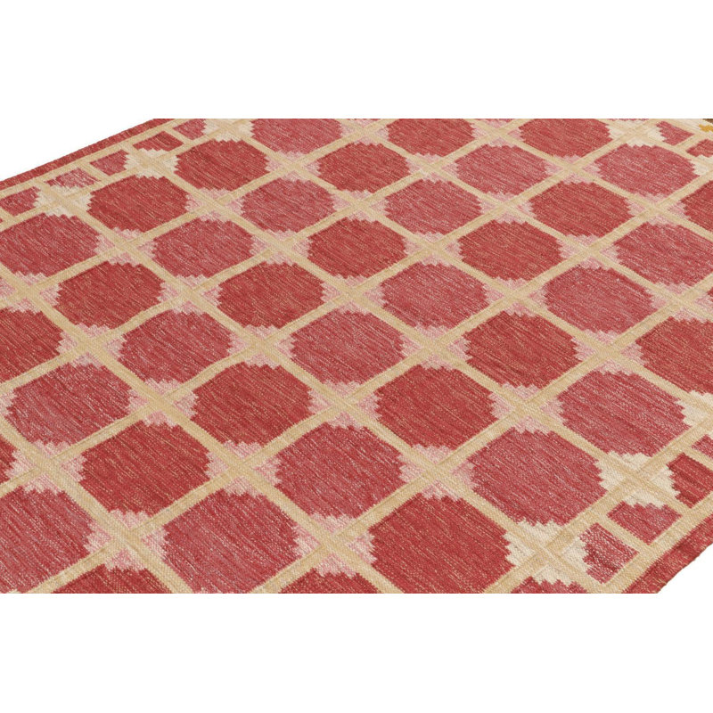 Scandinavian Wool Geometric Area Rug, Rectangle 8' x 10'