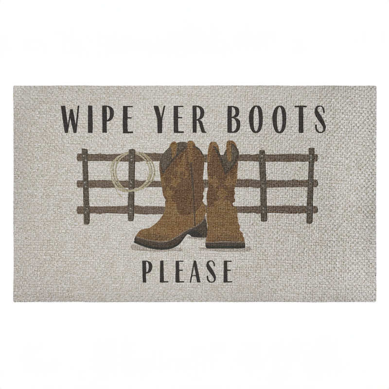Tapis de porte d'extérieur Wipe Yer