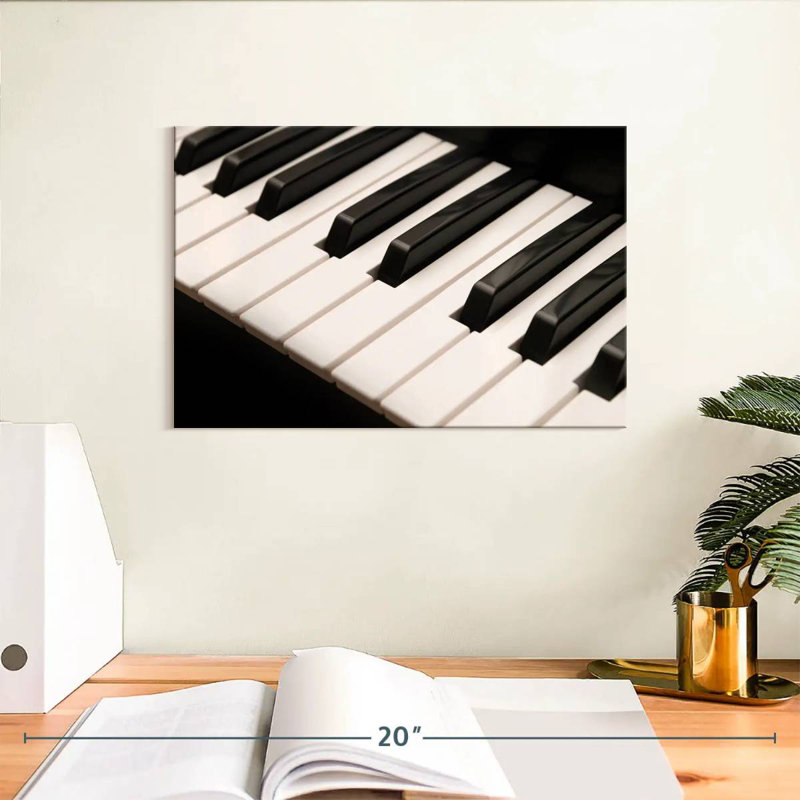 Abarca Notes Of Piano Keys, H 8 po x l 12 po