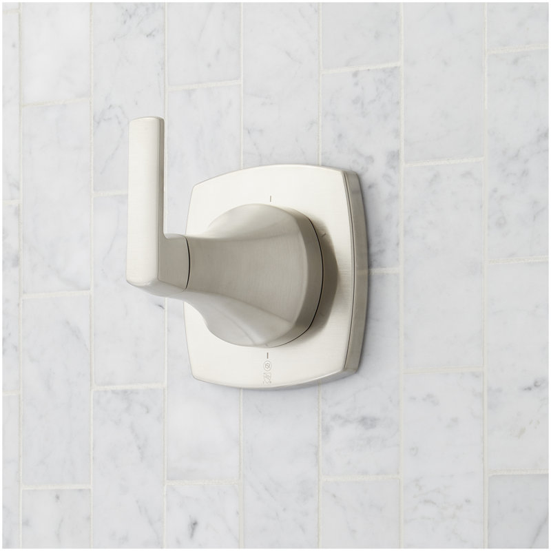 Sefina Pressure Balance Shower System with Slide Bar and Hand Shower - Brushed Nickel, Brushed Nickel