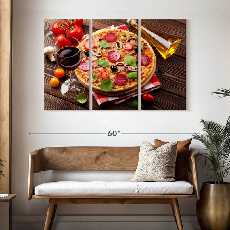 Yarlin Pizza Fresh From Oven, 32" H x 50" W