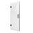 28" W X 72" H Frameless Shower Door - 3/8" (10Mm) Tempered Glass, Hinged Single Swing, Reversible Installation