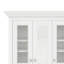 Armoire à pharmacie avec miroir, armoire de rangement murale de salle de bain 35 "avec portes en verre et tablettes réglables, armoire de rangement au-dessus de la toilette