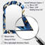 Urban Urban - bleu cobalt et grille blanche - géométrique, miroir mural unique, miroir asymétrique moderne-2086707191