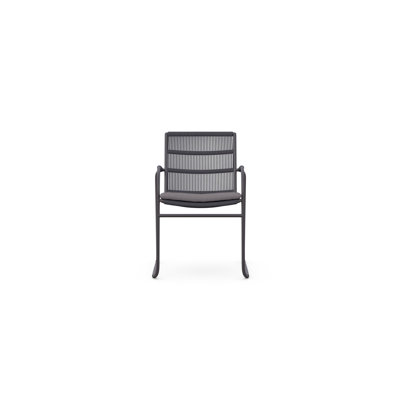 Cebu Stackable Dining Chair + Graphite Cushion