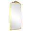 Miroir mural antique antique avec arche noire, 71 po x 30 po-136854307-137634492