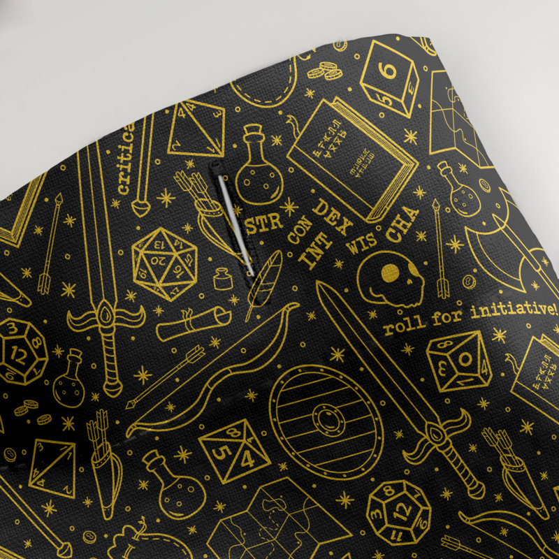 Rideau de douche simple classique RPG, Jaune