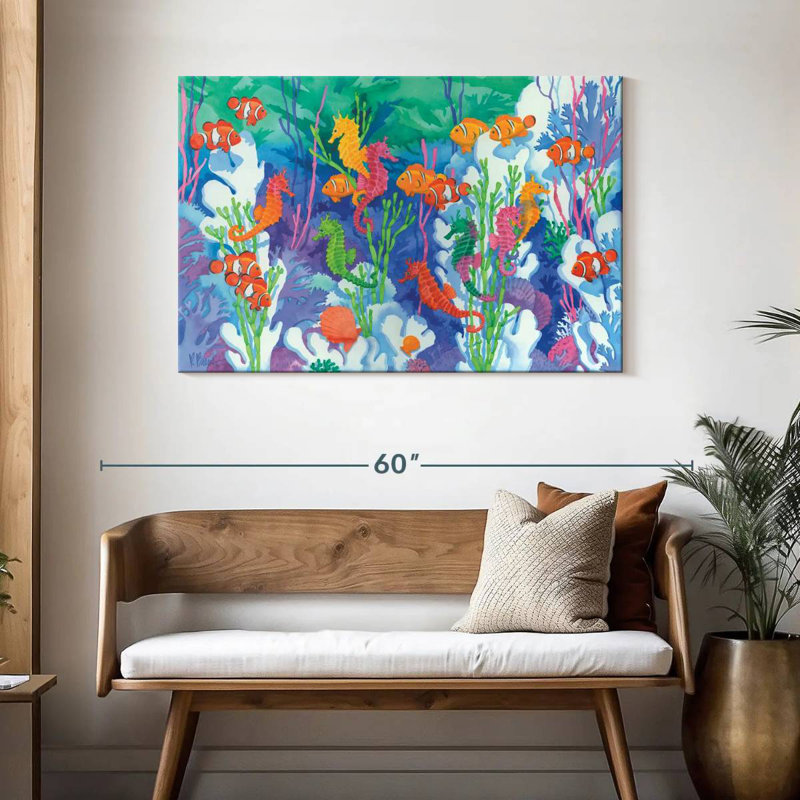 Brampt Seahorse Lagoon, 30" H x 45" W