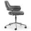 Chaise de travail pivotante en similicuir Avery-1219830831