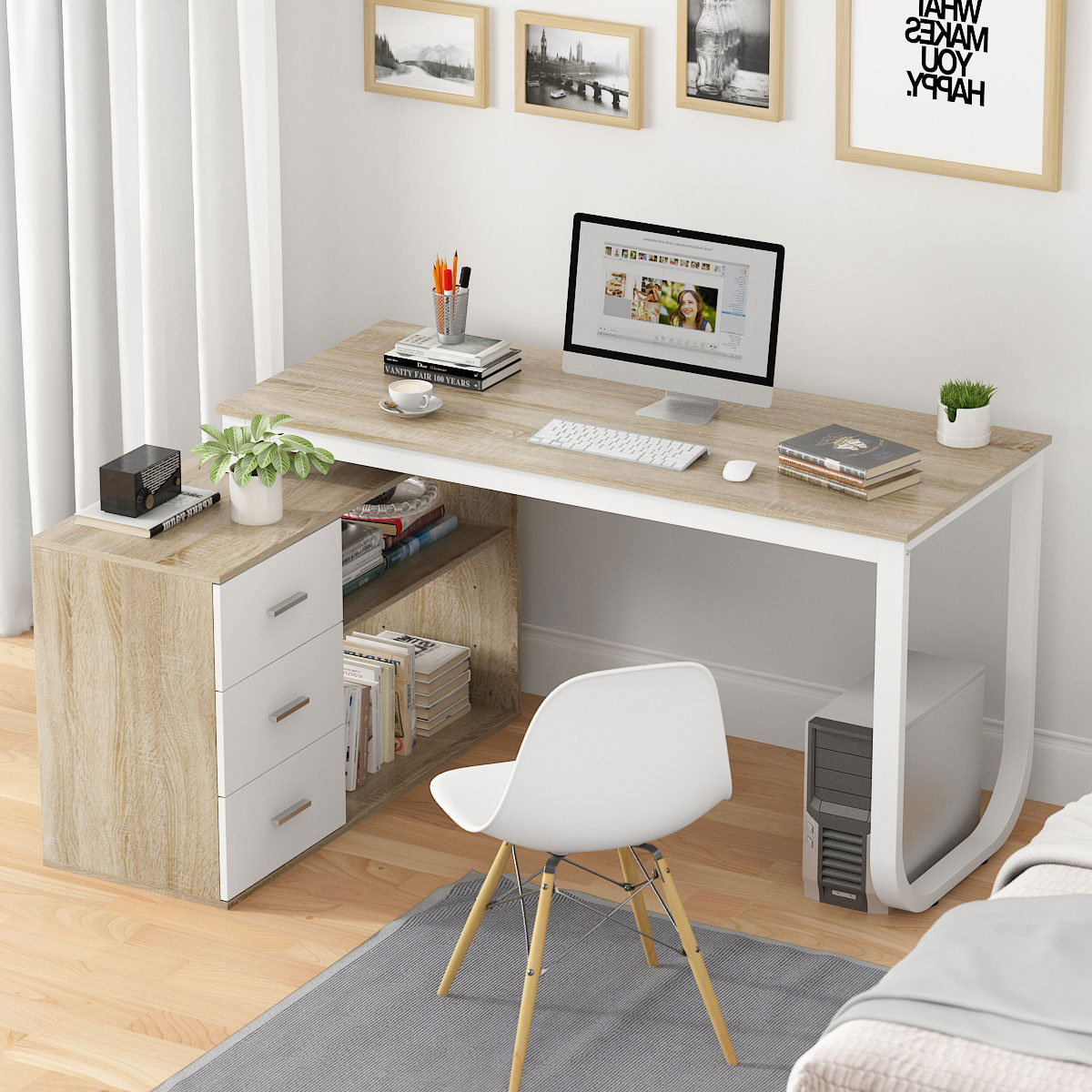 17 Stories Stockseth L-Shaped Desk & Reviews | Wayfair