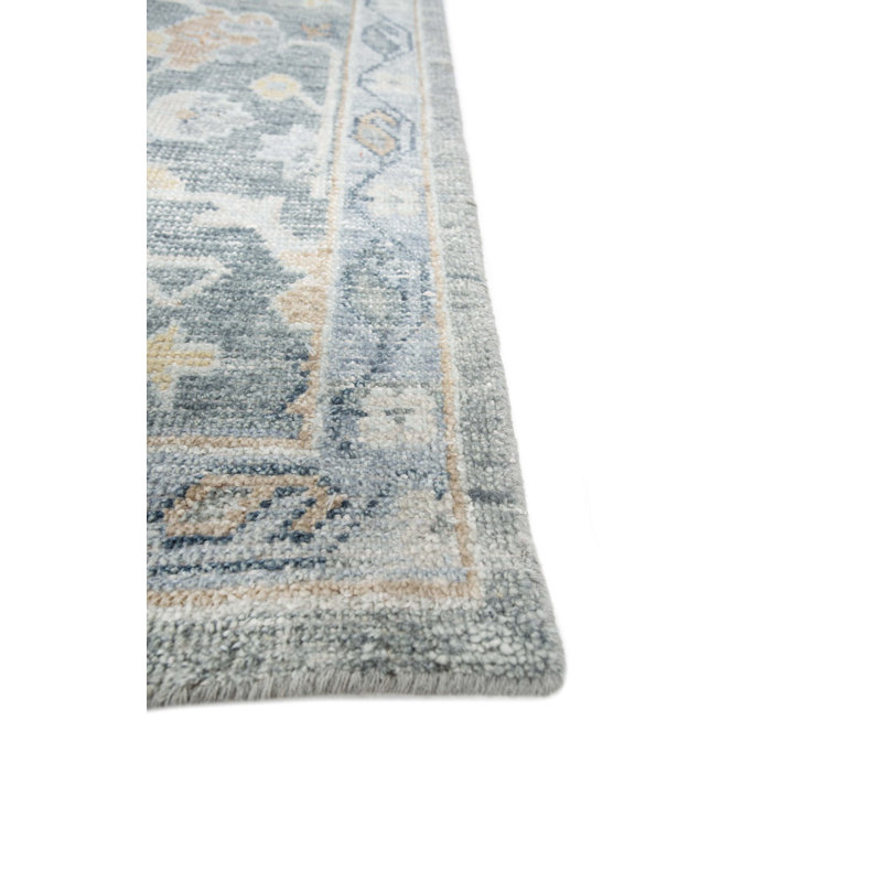 Tapis noué à la main de style rétro Dover