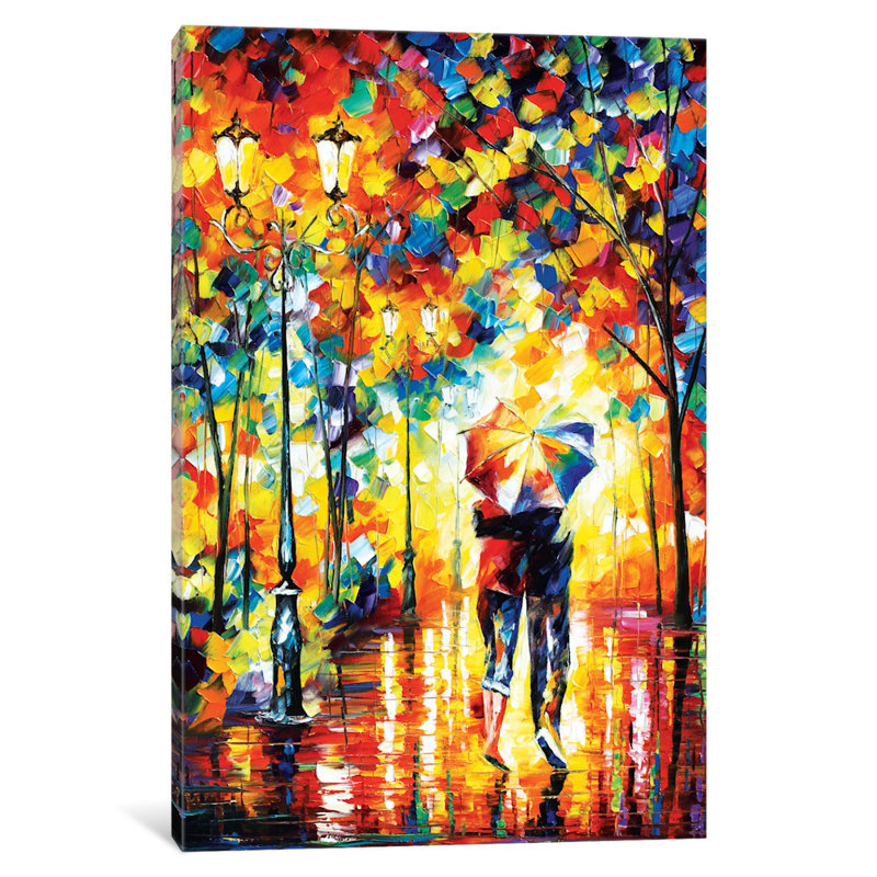 «Under One Umbrella» - Impression sur toile tendue, H 18 po x l 12 po x P 1,5 po