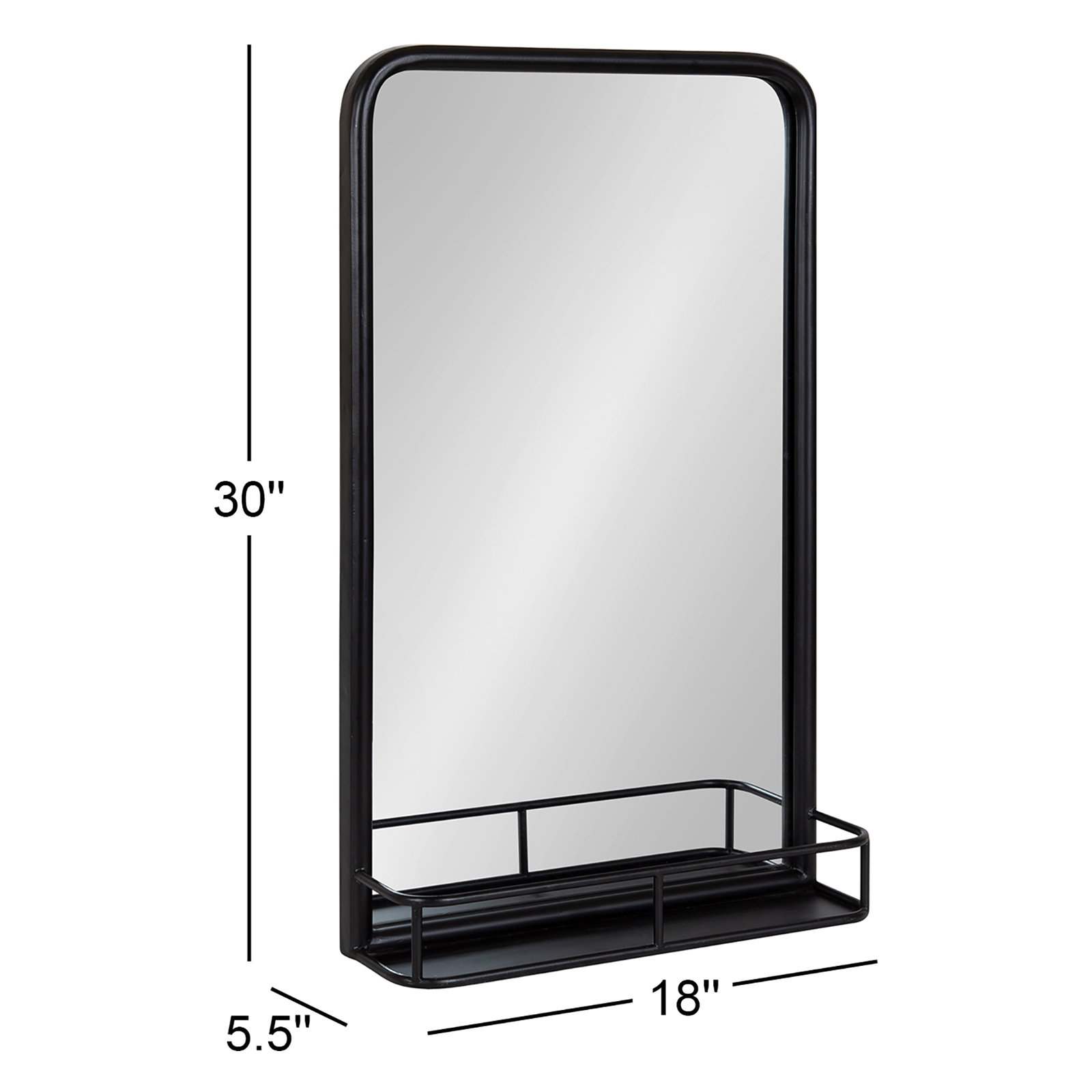Koda 18" Mirror, Black