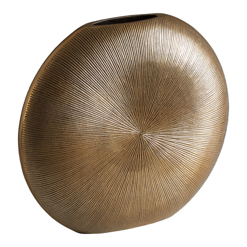 Lyly Metal Table Vase, 33cm H x 36cm W x 9cm D