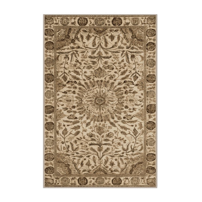 Machine Washable Nature Brown Area Rug