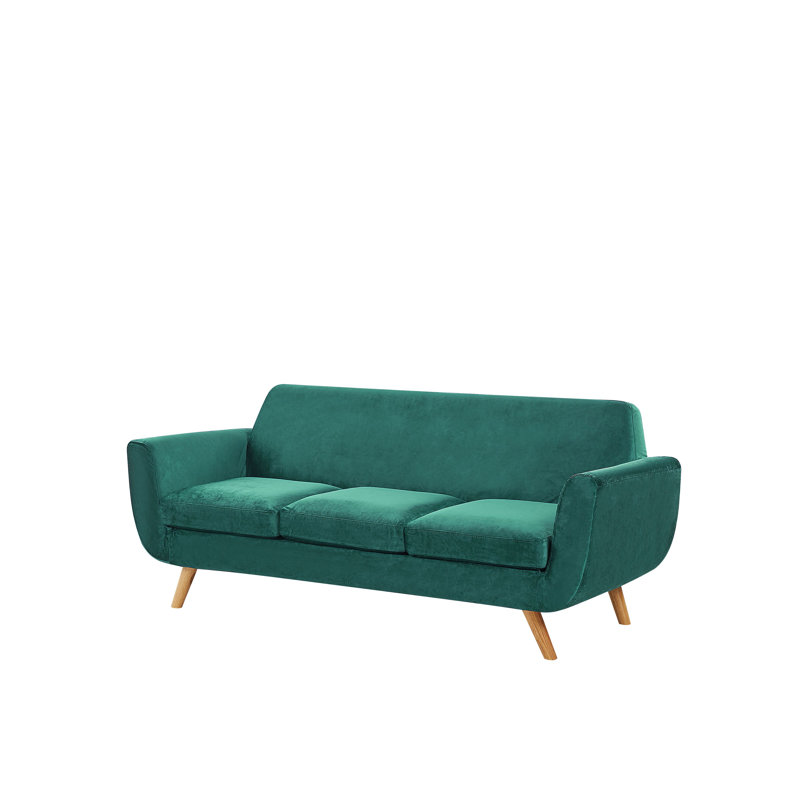 Arias Box Cushion Sofa Slipcover, Green