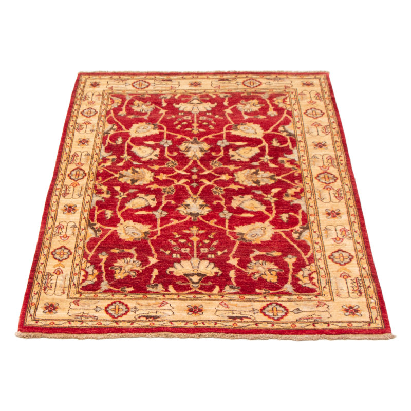 Tapis unique en laine noué à la main 4 pi x 5 pi 10 po nouvel âge Attalla