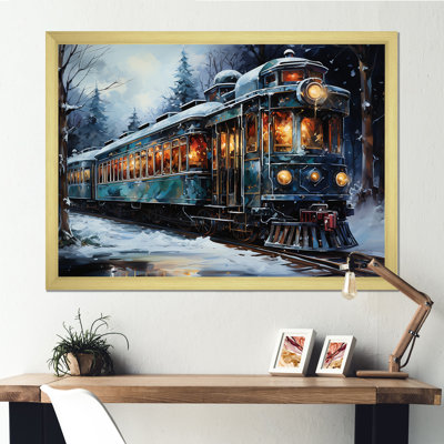 «Christmas Train Journey III - Transport train», reproduction sur toile