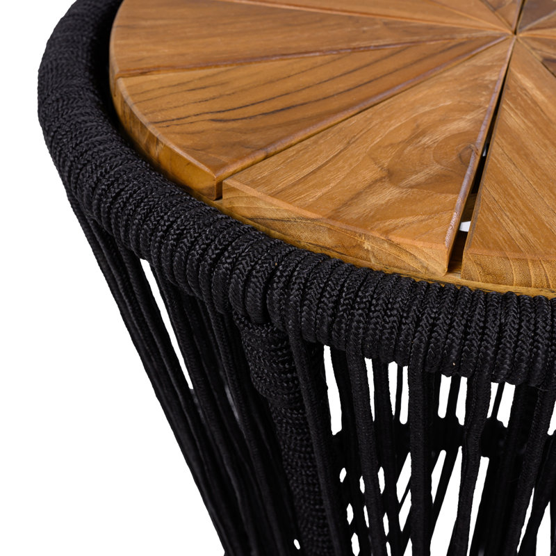 Table d'appoint d'extérieur, Noir