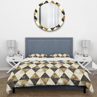 Ensemble de housse de couette Mid-Century Brown