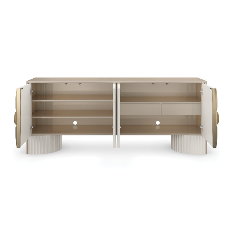 Buffet en peuplier massif 2 tiroirs Corinthian