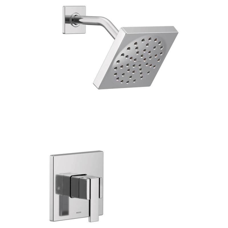 Ensemble de garniture de douche à 1 poignée à 90 poignées M-CORE 3-Series Eco-Performance, valve requise, Chrome