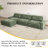 119.4" Chenille 3-Seat L-Shaped Modular Sofa, Removable & Washable Cover, 72H Compression Recovery,Soft & Skin-Friendly Upholstery - For Living Room, Office, Hotel Lobby, Apartment, And Villa-1451478437